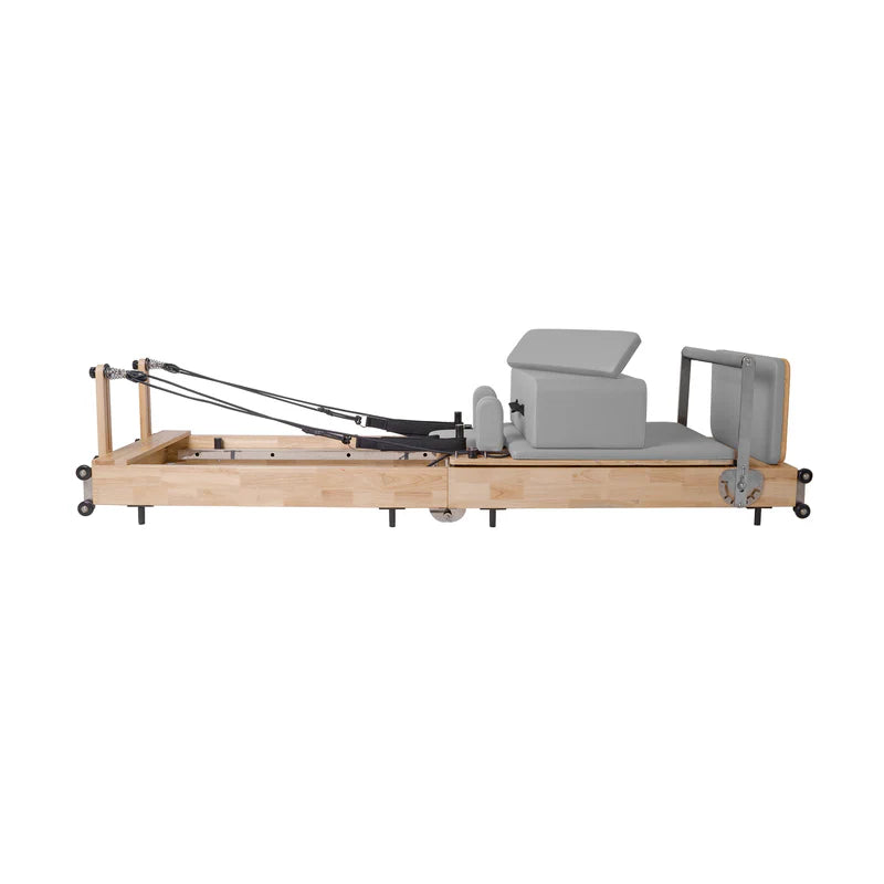 oak foldable reformer pilates grey colour
