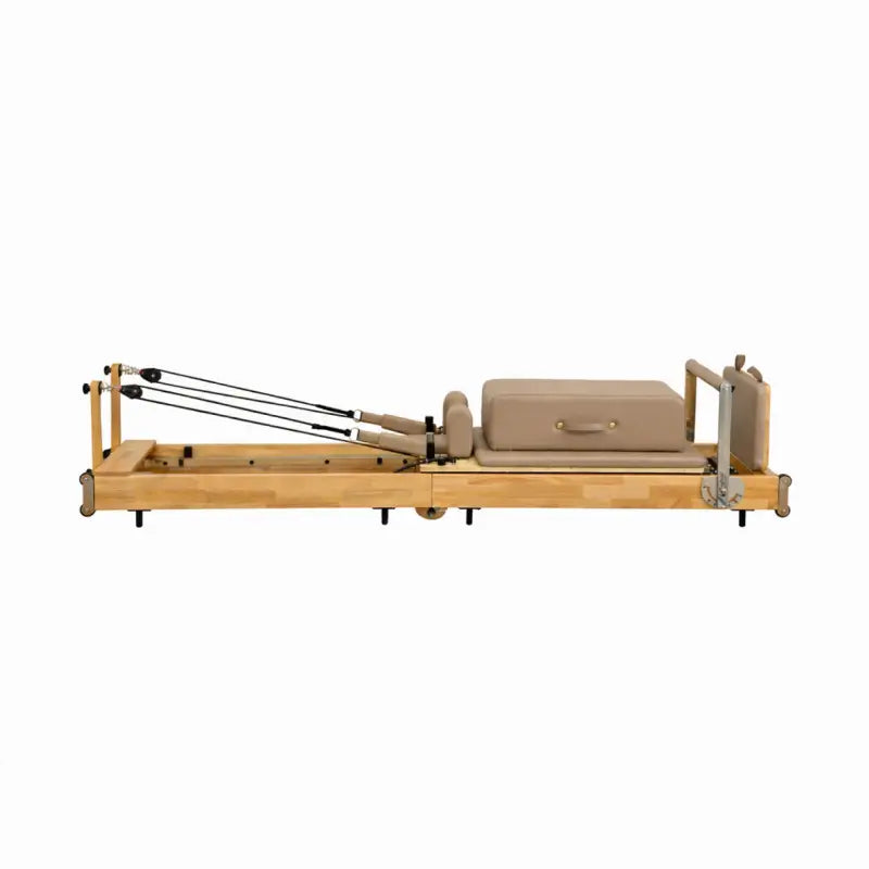 Oak Foldable Reformer Pilates Machine